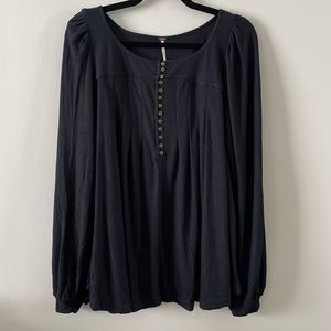 Free People Devin Henley Oversized Tunic Top